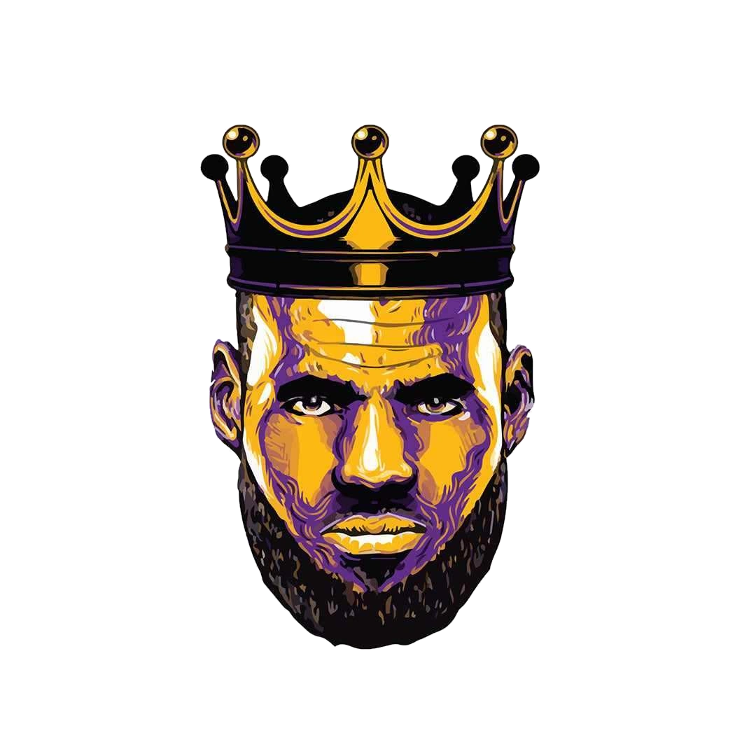 King LeBron sticker